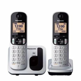 Wireless Phone Panasonic KX-TGC212 (2 pcs) Amber Silver Metallic