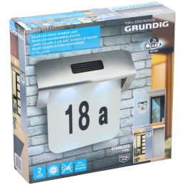 Grundig - Illuminated solar house number