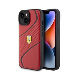 Ferrari Twist Metal Logo - Case for iPhone 15 (Red)