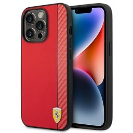 Ferrari Carbon - Case for iPhone 14 Pro (Red)