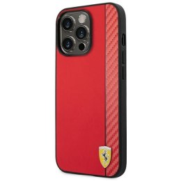 Ferrari Carbon - Case for iPhone 14 Pro (Red)
