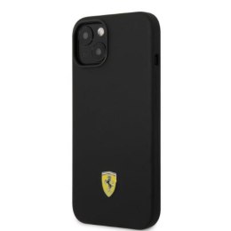 Ferrari Silicone Metal Logo MagSafe - Case for iPhone 14 Plus (Black)