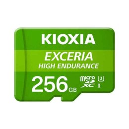 Micro SD Memory Card with Adaptor Kioxia Exceria High Endurance Class 10 UHS-I U3 Green - 128 GB