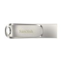 USB stick SanDisk Ultra Dual Drive Luxe Silver Steel 256 GB