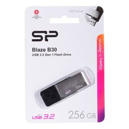 USB stick Silicon Power Blaze B30 Black Black/Silver 256 GB