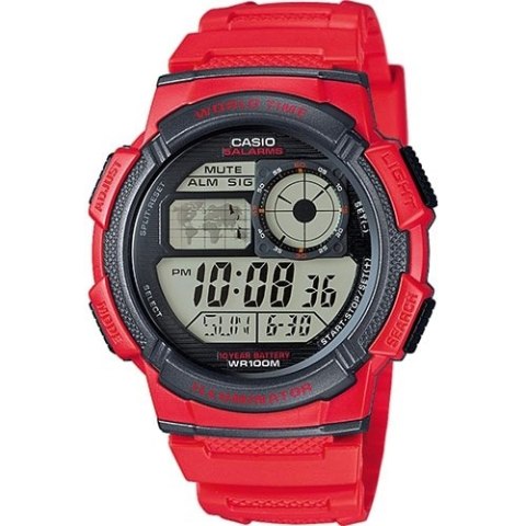 CASIO Mod. WORLD CASIO ILLUMINATOR WORLDTIME - 5 Alarms, 10 Year battery