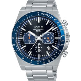 Men's Watch Lorus SPORTS Black Silver (Ø 44 mm)