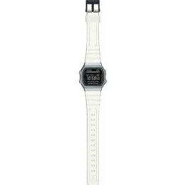 Unisex Watch Casio VINTAGE COLLECTION - TRANSPARENT BAND - BLACK Black Silver (Ø 36 mm)
