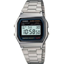 Men's Watch Casio A158 Black Silver (Ø 33 mm)