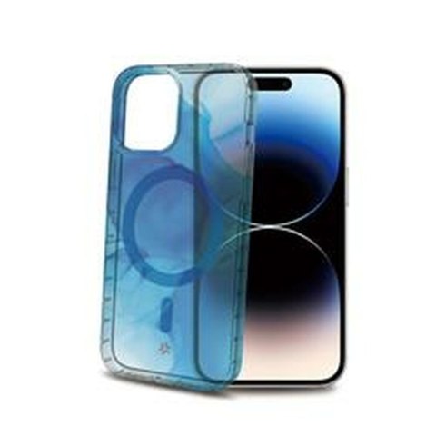 Mobile cover Celly iPhone 15 Pro Blue Transparent