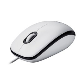 Mouse with Cable and Optical Sensor Logitech M100 White 1000 dpi