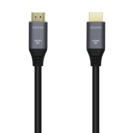 HDMI Cable Aisens Black Black/Grey 2 m