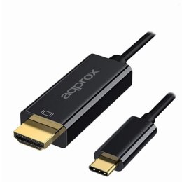 USB C to HDMI Cable approx! APPC52 Black Ultra HD 4K