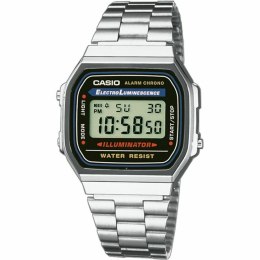 Unisex Watch Casio A168WA-1YES Black Silver