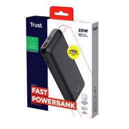 Powerbank Trust 24880 Black 20000 mAh (1 Unit)