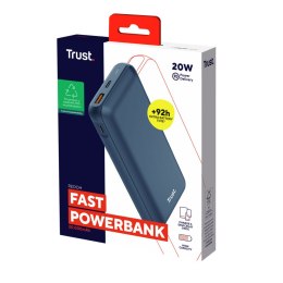 Powerbank Trust 25034 Blue 20000 mAh (1 Unit)