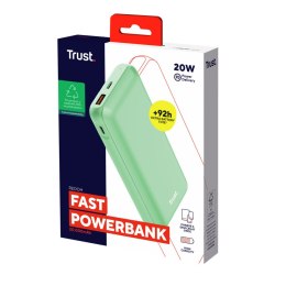 Powerbank Trust 25035 Green 20000 mAh (1 Unit)