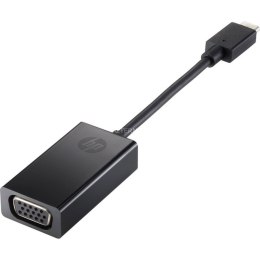 USB C to VGA Adapter Hewlett Packard Adaptador de monitor USB-C a VGA de Black