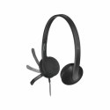 Headphones with Microphone Logitech 981-000475 USB 1,8 m Black