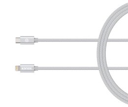 Kanex Premium DuraBraid USB-C to Lightning Cable (Silver)