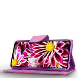 Zizo Flap Wallet Pouch - Wallet Case for iPhone X with pockets + stand up (Pink/Purple)