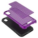 Zizo Star Diamond Hybrid Cover for iPhone X (Purple/Black)