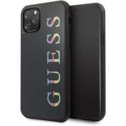 Guess Double Layer Glitter Case - Case for iPhone 11 Pro Max (Black/Multicolor)