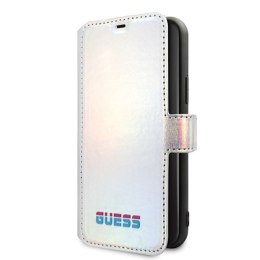 Guess Iridescent Booktype - Case iPhone 11 Pro Max (Silver)