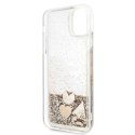 Guess Liquid Glitter Hearts - Case for iPhone 11 Pro Max (Gold)