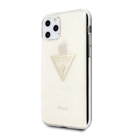 Guess Solid Glitter Triangle - Case for iPhone 11 Pro (Gold)