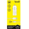 Budi - 1 USB car charger with LED indicator+USB type C cable