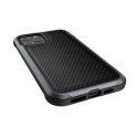 X-Doria Raptic Lux - Aluminum Case for iPhone 12 Pro Max (Drop test 3m) (Black Carbon Fiber)