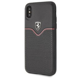 Ferrari Lether Case Hard Case for iPhone Xs / X (Black)