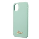 Guess Silicone Vintage - Case for iPhone 11 Pro Max (zielony)