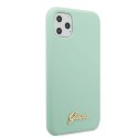 Guess Silicone Vintage - Case for iPhone 11 Pro Max (zielony)