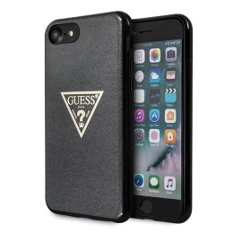 Guess Solid Glitter Triangle - iPhone 8/7 Case (Black)