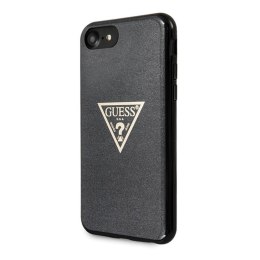 Guess Solid Glitter Triangle - iPhone 8/7 Case (Black)