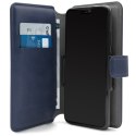 PURO Universal Wallet 360 ° - Universal swivel pouch with card slots, size XL (navy blue)