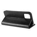 Crong Booklet Wallet - PU Leather Case for iPhone 11 Pro Max (Black)