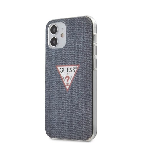 Guess Denim Triangle Dk - Etui iPhone 12 Mini (dark blue)