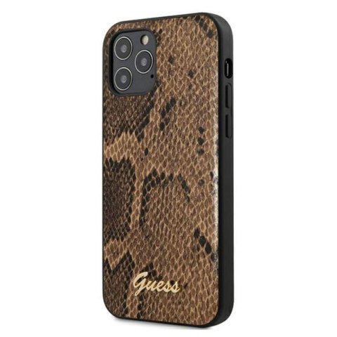 Guess Python Collection - iPhone 12 / iPhone 12 Pro Case (Brown)