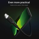 Cable Green Cell Ray USB-A - Lightning White LED 120cm with support for Apple 2.4A fast charging