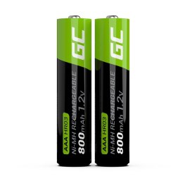 Green Cell 2x AAA HR03 Batteries 800mAh