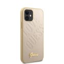 Guess Iridescent Love - Case for iPhone 12 mini (Gold)