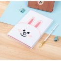 Line Friends - Plush Notebook A5 (white)