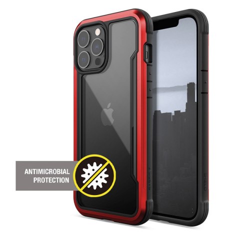 X-Doria Raptic Shield Pro - Case for iPhone 13 Pro Max (Anti-bacterial) (Red)