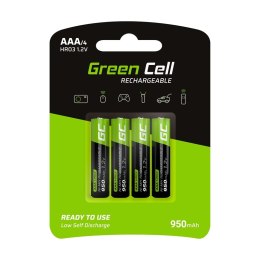 Green Cell 4x AAA HR03 Batteries 950mAh