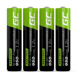 Green Cell 4x AAA HR03 Batteries 950mAh