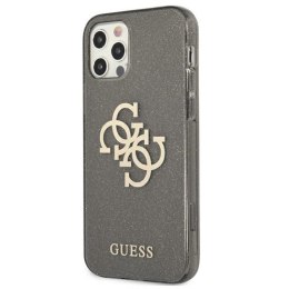 Guess Glitter 4G Big Logo - Case for iPhone 12 Pro Max (Black)