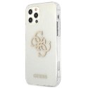 Guess Glitter 4G Big Logo - Case for iPhone 12 Pro Max (Transparent)